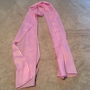 Solid light pink scarf